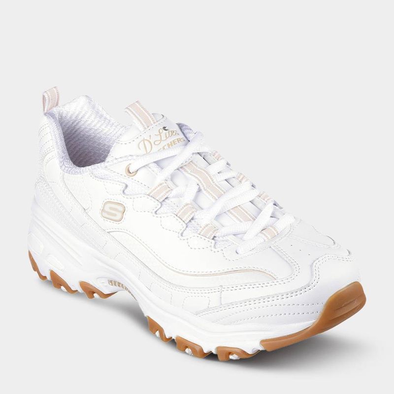 Zapatillas-Urbanas-Skechers-Mujeres-149807-Wht-D-Lites-Cuero-BLANCO-10