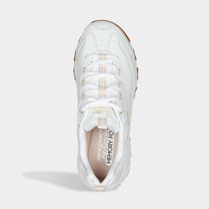 Zapatillas-Urbanas-Skechers-Mujeres-149807-Wht-D-Lites-Cuero-BLANCO-10