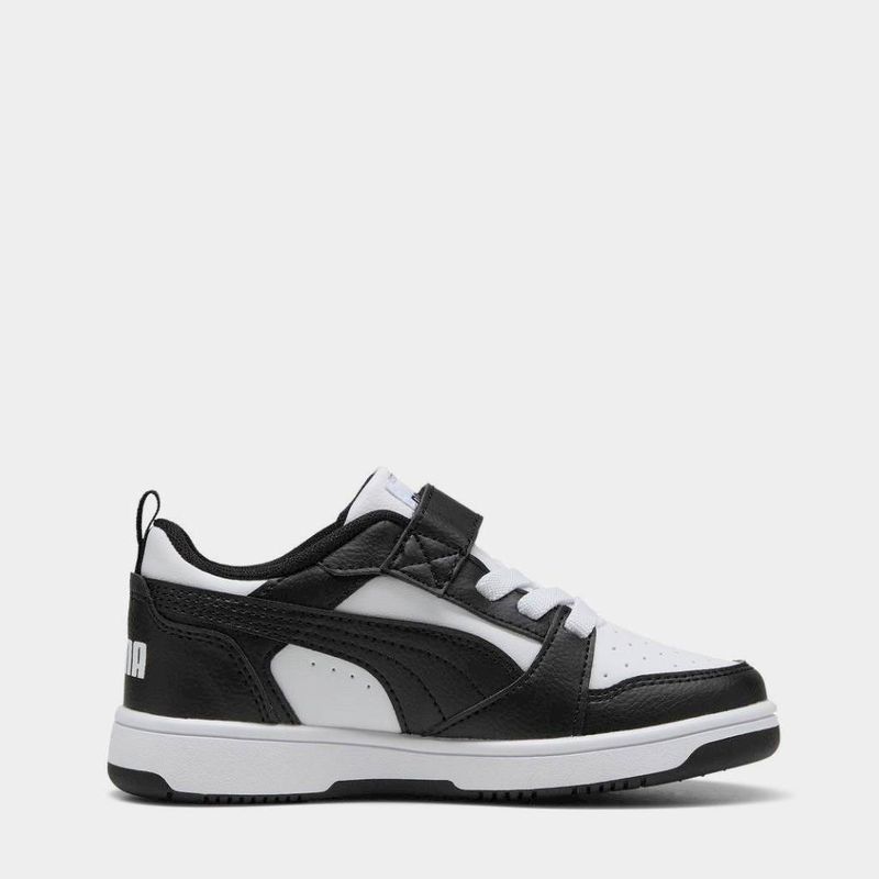 Zapatillas-Urbanas-Puma-Pre-Escolar-397419-01-Rebound-V6-Lo-Ac-Ps-NEGRO-BLANCO-11