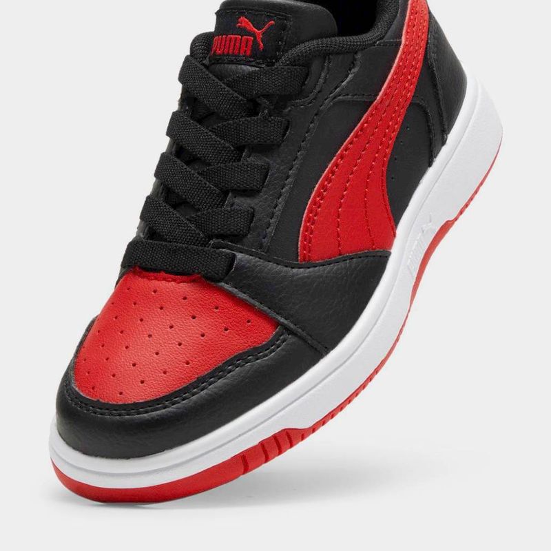 Zapatillas-Urbanas-Puma-Pre-Escolar-396742-11-Rebound-V6-Lo-Ac-Ps-NEGRO-ROJO-12