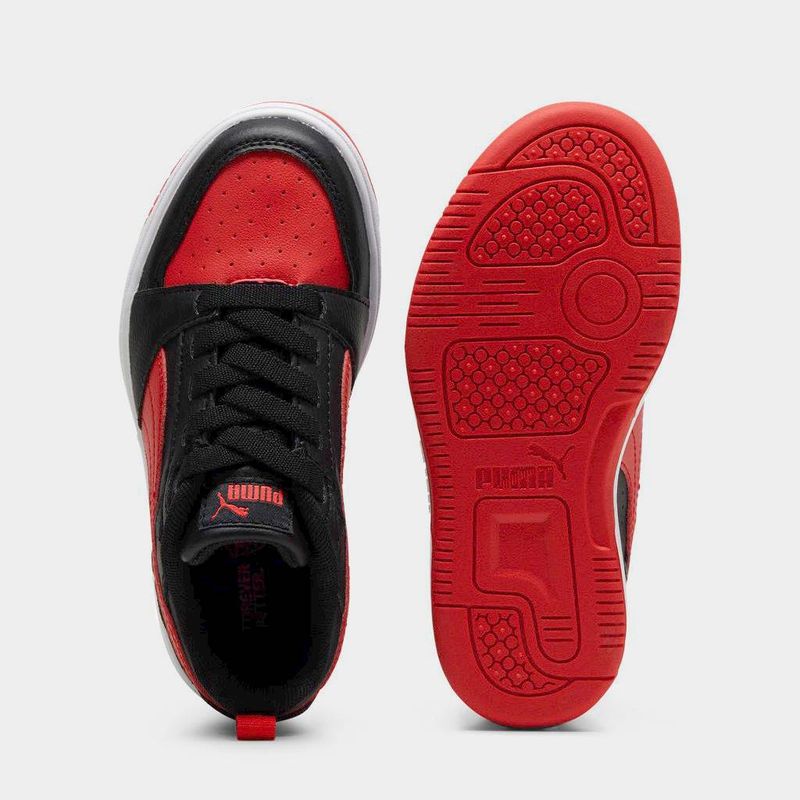 Zapatillas-Urbanas-Puma-Pre-Escolar-396742-11-Rebound-V6-Lo-Ac-Ps-NEGRO-ROJO-12