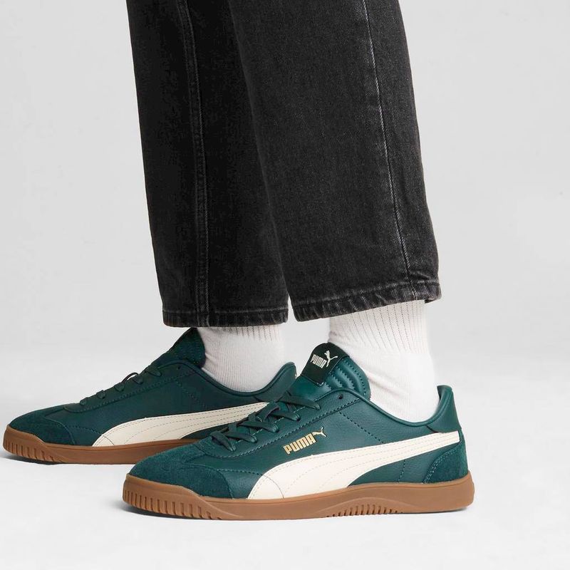 Zapatillas-Urbanas-Puma-Hombres-395104-08-Club-5V5-Sd-Cuero-VERDE-9