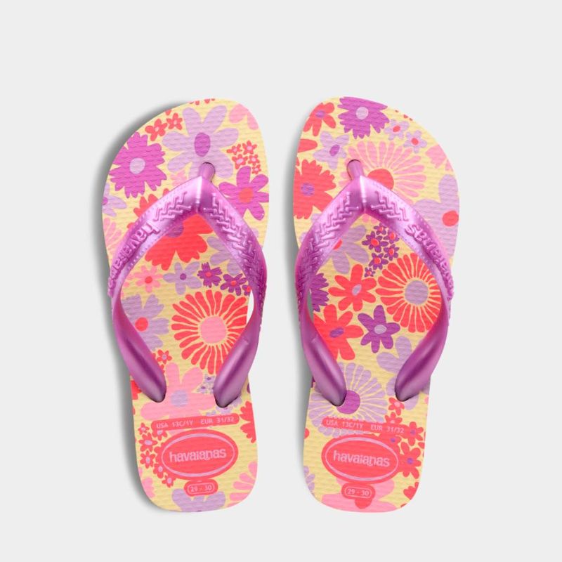 Sandalias-Playeras-Havaianas-Pre-Escolares-4000052-9256-Kids-Flores-MELON-LILA-ROSADO-29.5