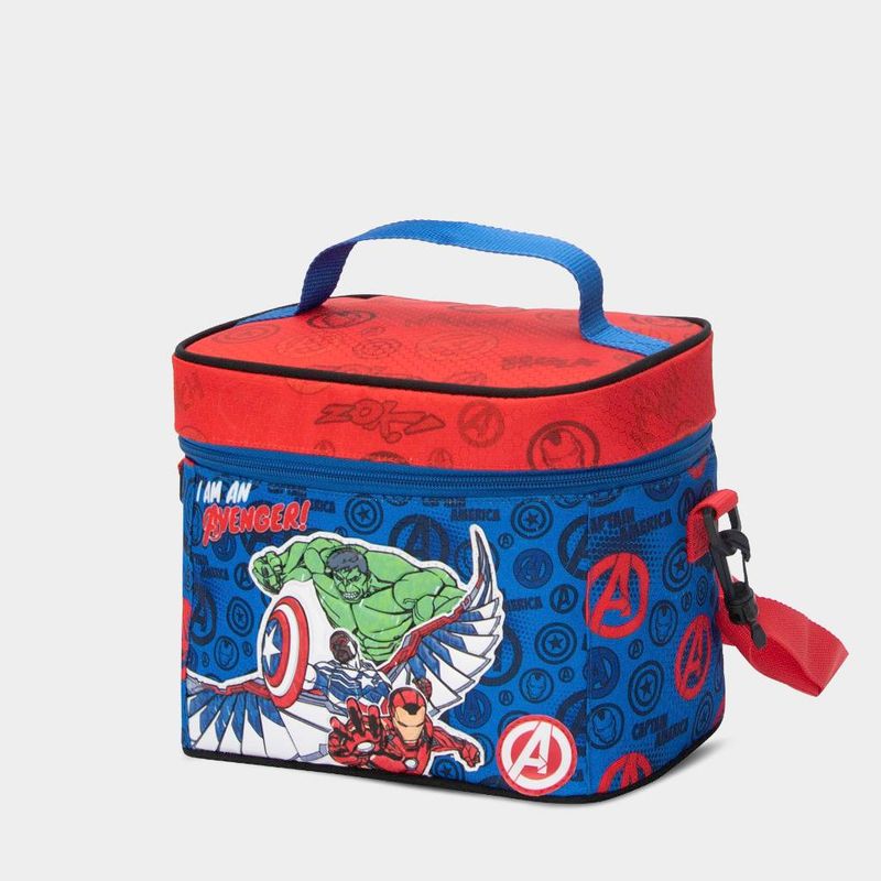 Lonchera-Escolar-Dreamland--7750498530246-Avengers-AZUL-ROJO-Talla-Unica