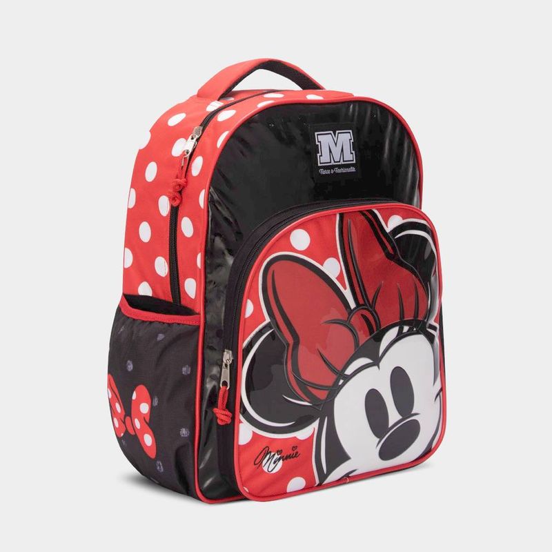 Mochila-Escolar-Dreamland-Junior-7750498532301-Minnie-ROJO-NEGRO-Talla-Unica