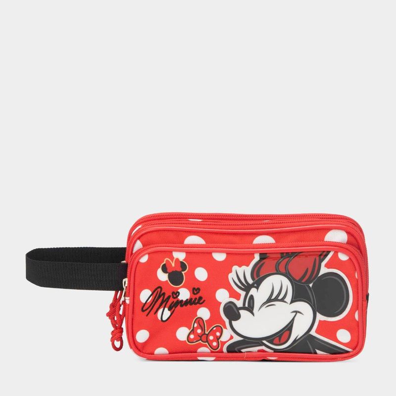 Cartuchera-Escolar-Dreamland-7750498532325-Minnie-ROJO-NEGRO-Talla-Unica