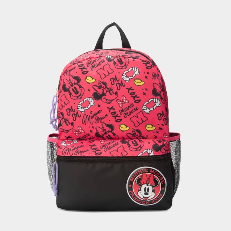 Mochila-Escolar-Dreamland-Infante-7750498531090-Minnie-ROJO-NEGRO-Talla-Unica