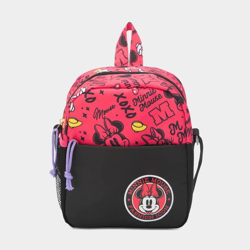 Lonchera-Escolar-Dreamland-7750498531106-Classic-Minnie-ROJO-NEGRO-Talla-Unica