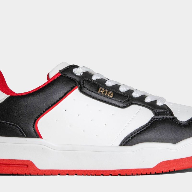 Zapatillas-Urbanas-R18-Hombres-R18-Xw005-BLANCO-ROJO-NEGRO-40