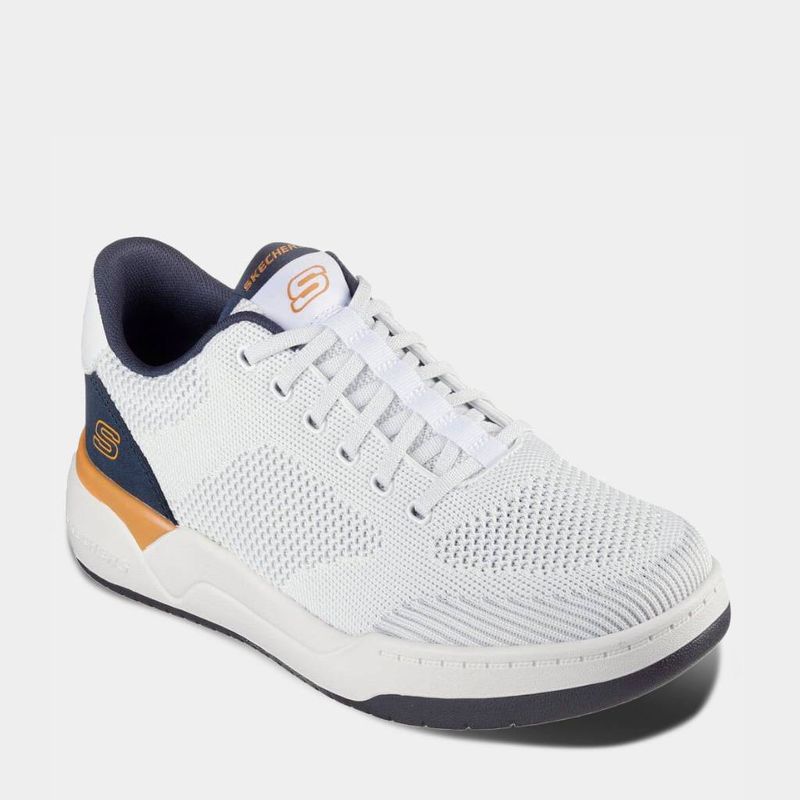 Zapatillas-Urbanas-Skechers-Hombres-210793-Wht-Corliss-BLANCO-7.5