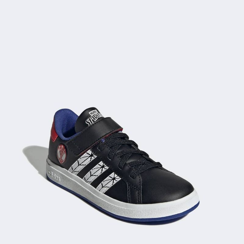 Zapatillas-Urbanas-Pre-Escolar-Adidas-Js0742-Grand-Court-Spider-Man-El-K-NEGRO-BLANCO-ROJO-1