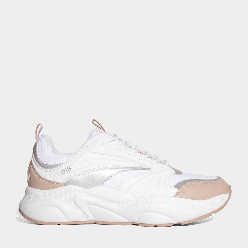 Zapatillas-Urbanas-R18-Mujeres-R18-Cd133-BEIGE-PLATEADO-37