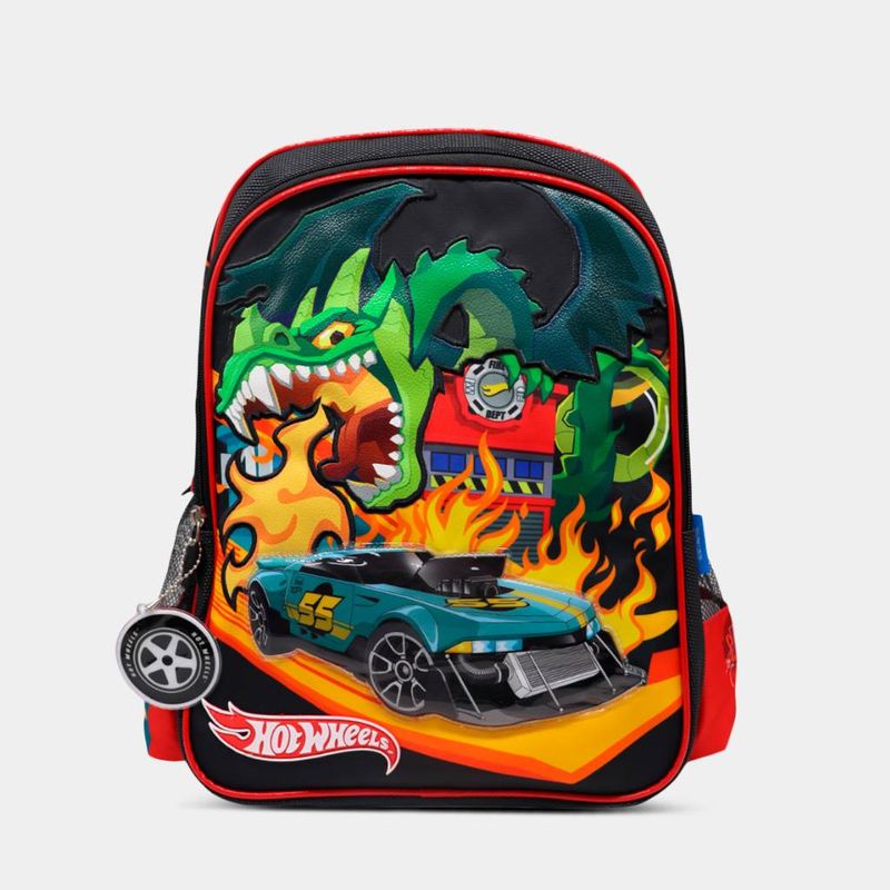 Mochila-Animation-Brands-Pre-Escolar-6Htw2020019-Hot-Wheels-ROJO-VERDE-Talla-Unica