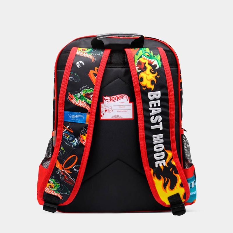 Mochila-Animation-Brands-Pre-Escolar-6Htw2020019-Hot-Wheels-ROJO-VERDE-Talla-Unica