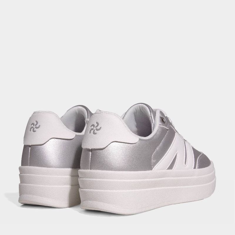 Zapatillas-Urbano-R18-Mujeres-R18-Xw00237-PLATEADO/BLANCO-37-3