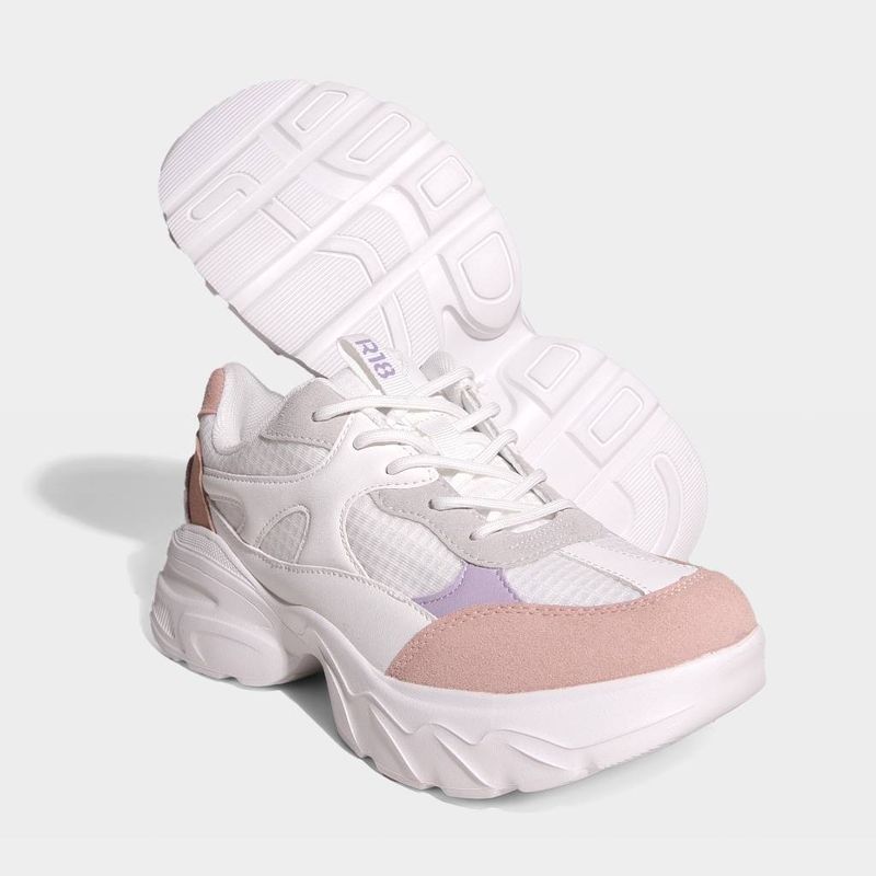 Zapatillas-Urbano-R18-Mujeres-R18-Cd00209-BLANCO/ROSADO/MORADO-38-5