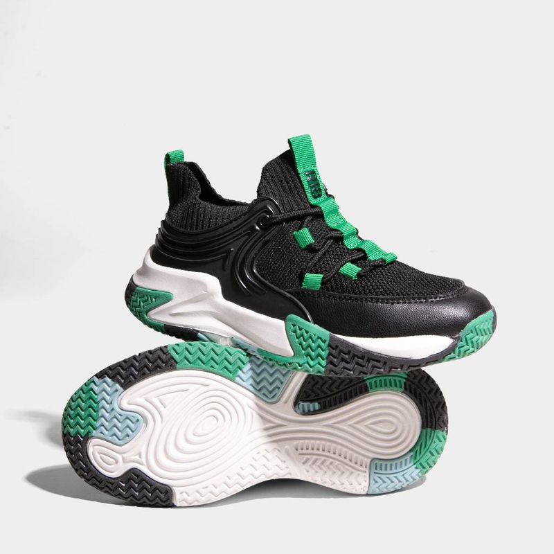 Zapatillas-Urbanas-R18-Pre-Escolar-R18-Qy017-NEGRO/VERDE-29-5
