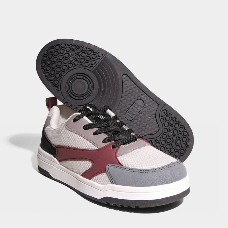 Zapatillas-Urbanas-R18-Junior-R18K-Qy0015-BEIGE/VINO-37-5