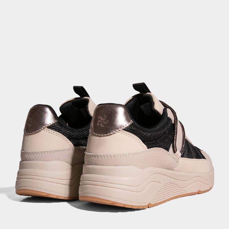 Zapatillas-Urbanas-R18-Mujeres-R18-Xw00233-NUDE-NEGRO-DORADO-38