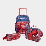 Set-3P-Mochirueda-Escolar-Dreamland-7750498531939-Spiderman-ROJO-AZUL-Talla-Unica