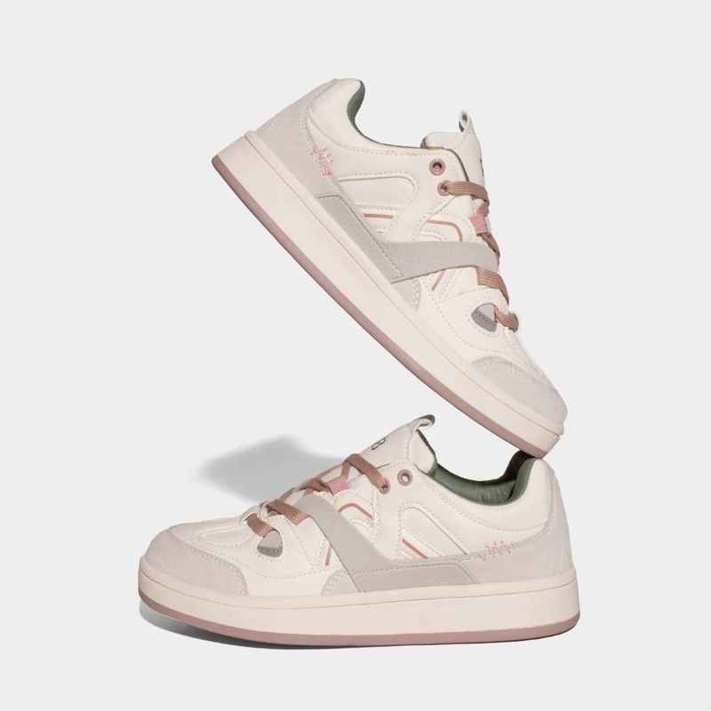 Zapatillas-Urbano-R18-Mujeres-R18-Mg00270--BEIGE-ROSADO-VERDE-35
