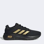 Zapatillas-Casual-Adidas-Mujeres-Jh6829-Cloudfoam-Comfy-NEGRO-DORADO-6.5