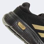 Zapatillas-Casual-Adidas-Mujeres-Jh6829-Cloudfoam-Comfy-NEGRO-DORADO-6.5