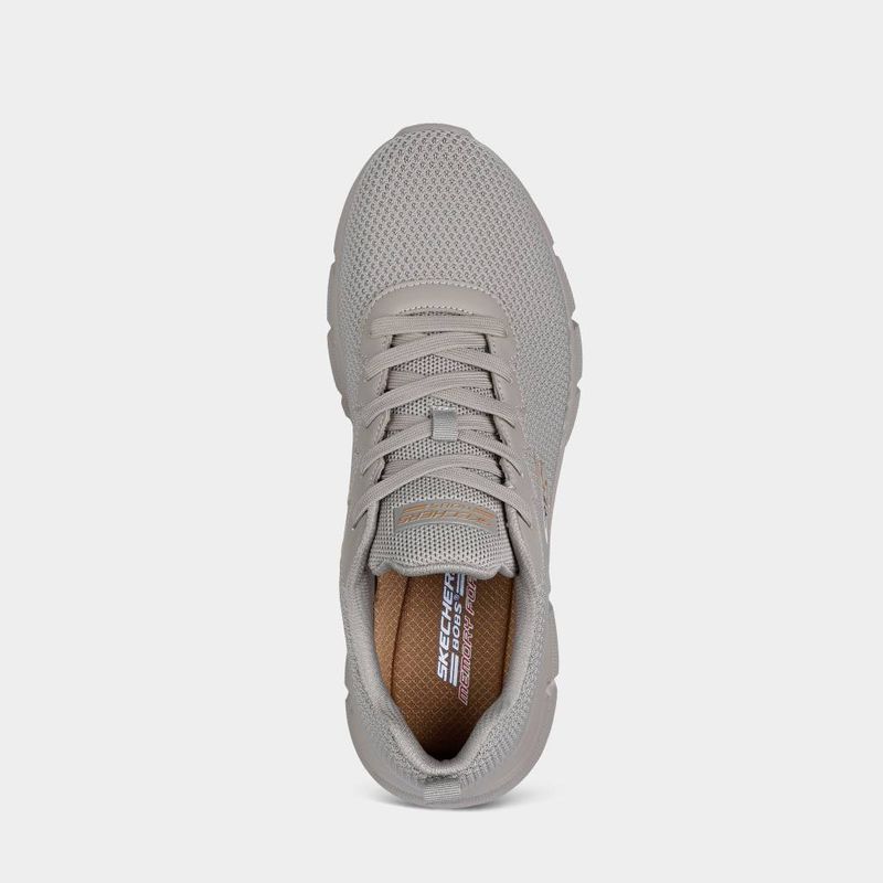 Zapatillas-Urbanas-Skechers-Hombres-118106-Tpe-Bobs-B-Flex-BEIGE-7