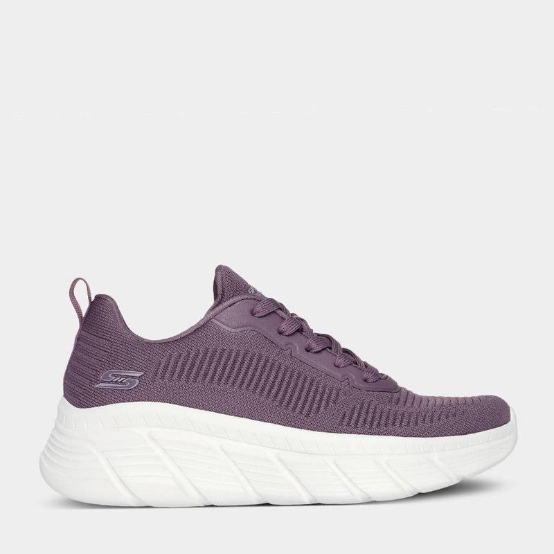 Zapatillas-Urbanas-Skechers-Mujeres-117385-Pur-Bobs-B-Flex-Hi-PURPURA-5.5