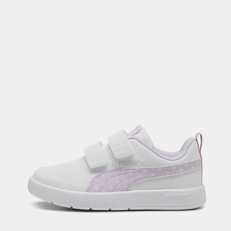Zapatillas-Urbano-Puma-Niños-398758-04-Courtflex-V3-Dotty-V-Ps--BLANCO-1