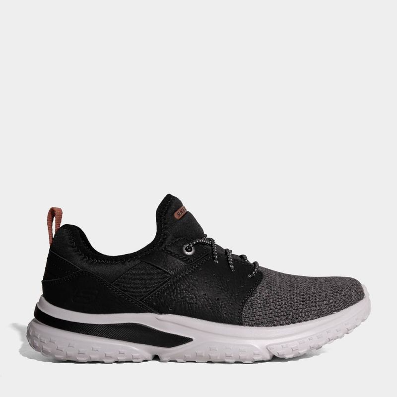 Zapatillas-Urbanas-Skechers-Hombres-210553-Blk-Relaxed-Fit-Solvano-NEGRO-GRIS-7.5