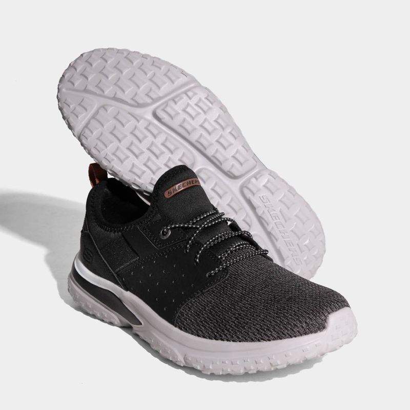 Zapatillas-Urbanas-Skechers-Hombres-210553-Blk-Relaxed-Fit-Solvano-NEGRO-GRIS-7.5