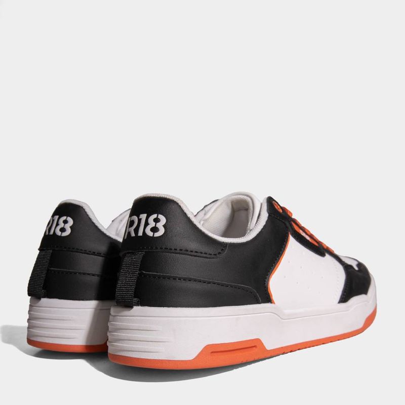 Zapatillas-Urbanas-R18-Hombres-R18-Xw005--BLANCO-ANARANJADO-NEGRO-43