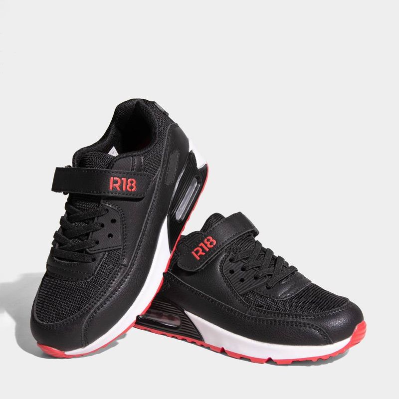 Zapatillas-Urbanas-R18-Niños-R18K-Rn0044-NEGRO-ROJO-28