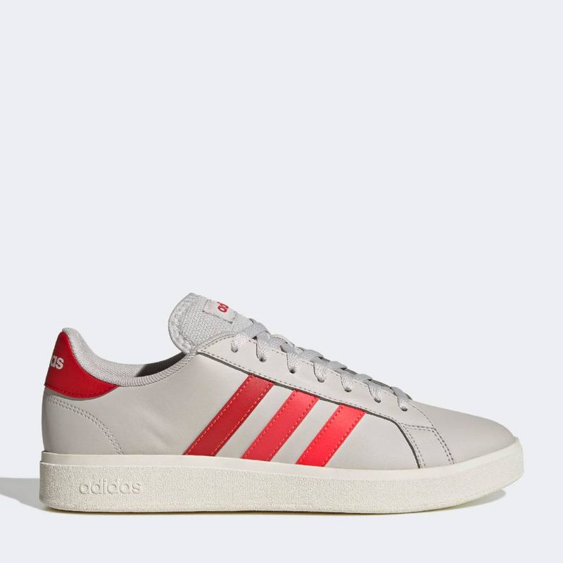 Zapatillas-Urbanas-Adidas-Hombres-Jr8890-Grand-Court-Base-2-0-BEIGE/ROJO-7.5-1