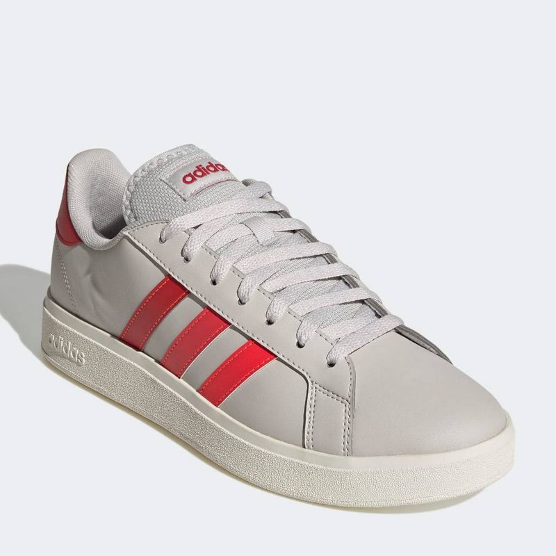 Zapatillas-Urbanas-Adidas-Hombres-Jr8890-Grand-Court-Base-2-0-BEIGE/ROJO-7.5-2