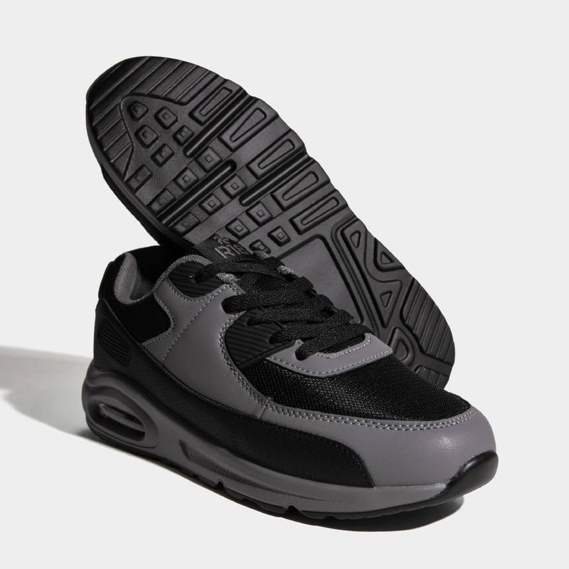 Zapatillas-Urbanas-R18-Infantil-Unisex-R18K-Cd00016--NEGRO/GRIS-35-5