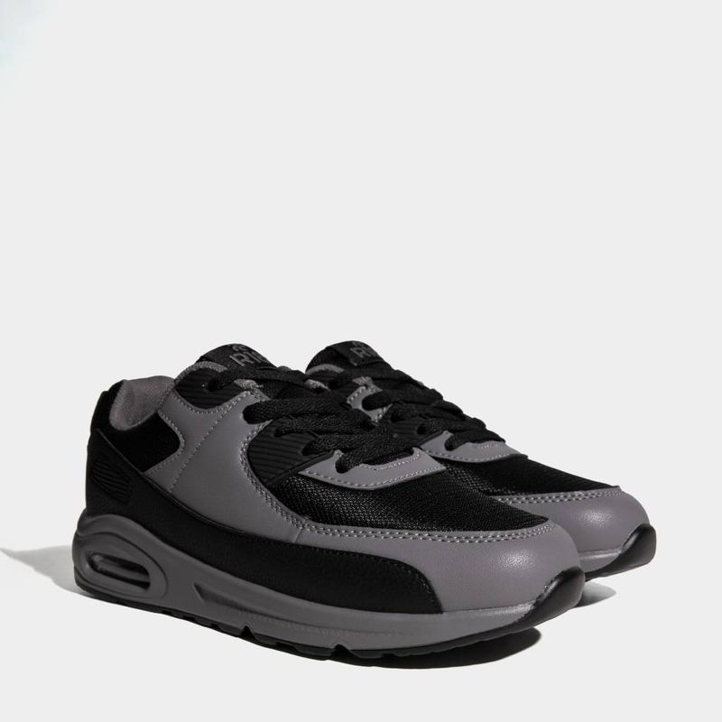 Zapatillas-Urbanas-R18-Infantil-Unisex-R18K-Cd00016--NEGRO/GRIS-38-2