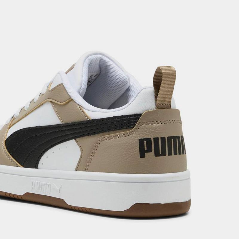 Zapatillas-Urbanas-Puma-Mujeres-392328-52-Rebound-V6-Low-BLANCO/MOSTAZA-4.5-5