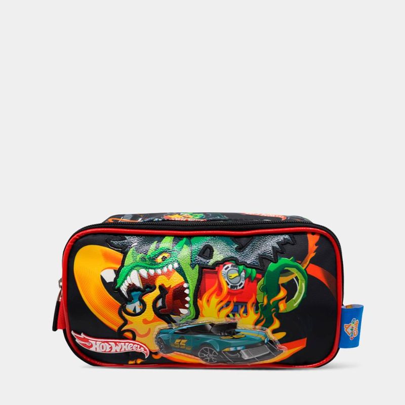 Cartuchera-Escolar-Animation-Brands-6Htw2040019-Hot-Wheels-ROJO/VERDE-Talla-Unica-1