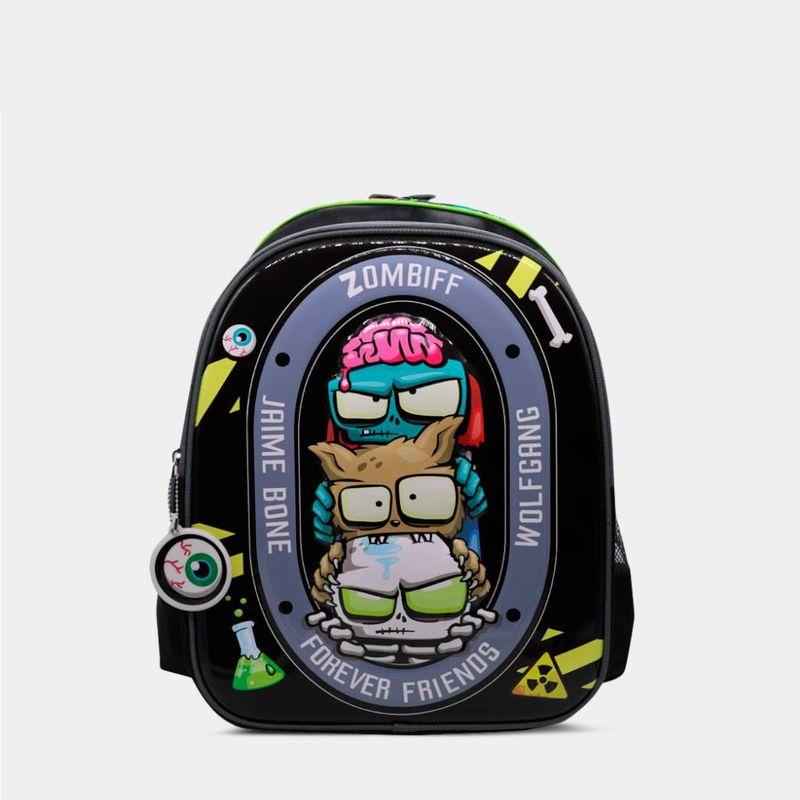 Mochila-Escolar-Animation-Brands-6Uzo2020004-Ultra-Zombies-NEGRO/VERDE-Talla-Unica-1