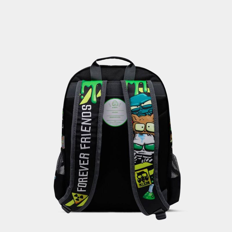 Mochila-Escolar-Animation-Brands-6Uzo2020004-Ultra-Zombies-NEGRO/VERDE-Talla-Unica-4