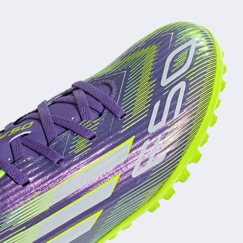 Zapatillas-de-Futbol-Adidas-Hombres-Ji0026-F50-Club-Tf-Liq-LILA/VERDE-LIMON-10.5-4
