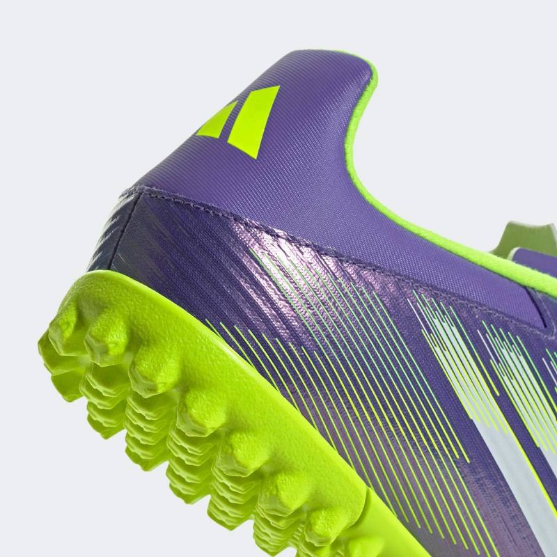 Zapatillas-de-Futbol-Adidas-Hombres-Ji0026-F50-Club-Tf-Liq-LILA/VERDE-LIMON-10.5-5