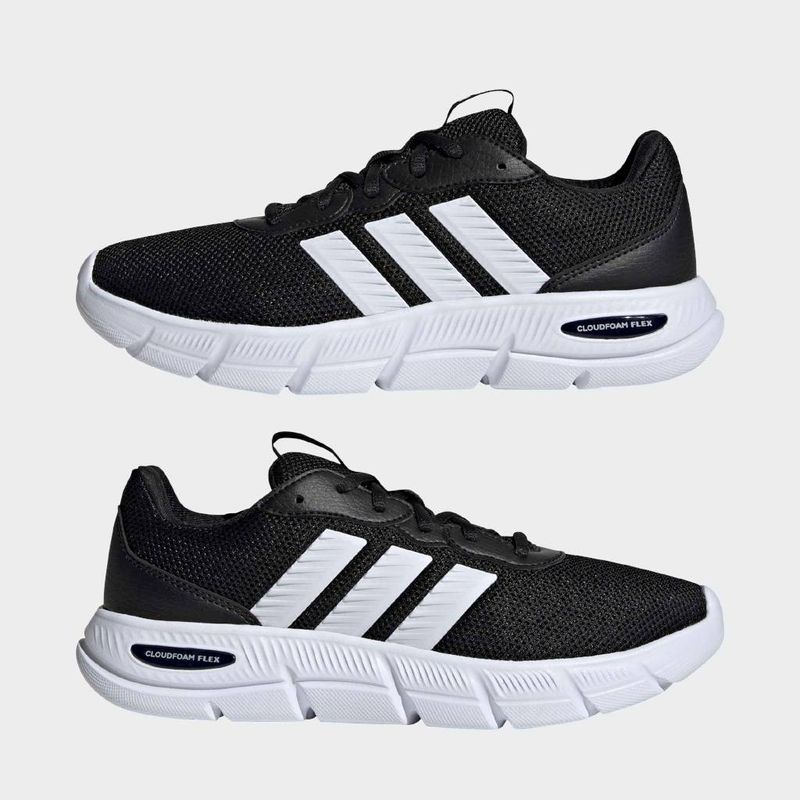 Zapatillas-Running-Adidas-Mujeres-Hq4960-Cloudfoam-Flex---Laces-NEGRO/BLANCO/BLANCO-5-6