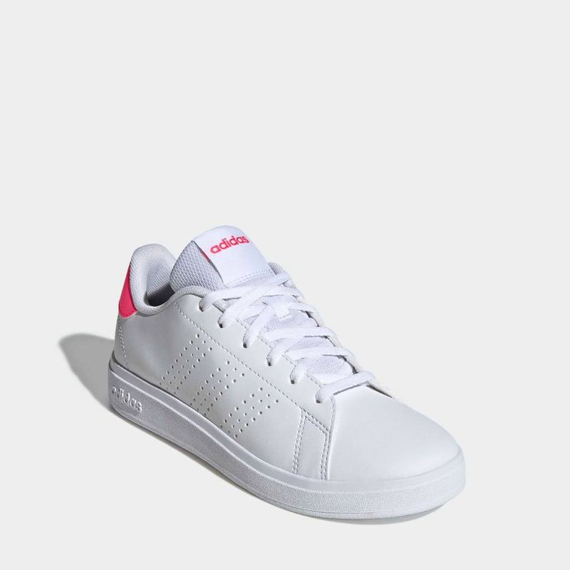 Zapatillas-Urbanas-Adidas-Junior-Unisex-Kj4247-Advantage-Base-2-J--BLANCO/ROSADO/BLANCO-3.5-2