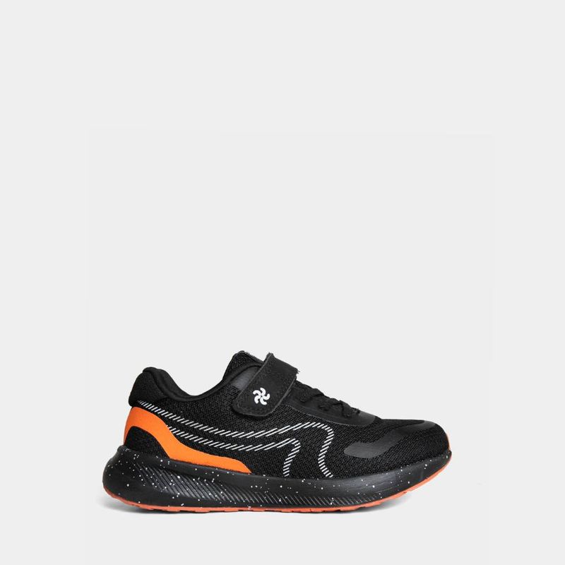 Zapatillas-Urbanas-Pre-Escolar-Niño-R18-Gamma-NEGRO-ANARANJADO-30-1