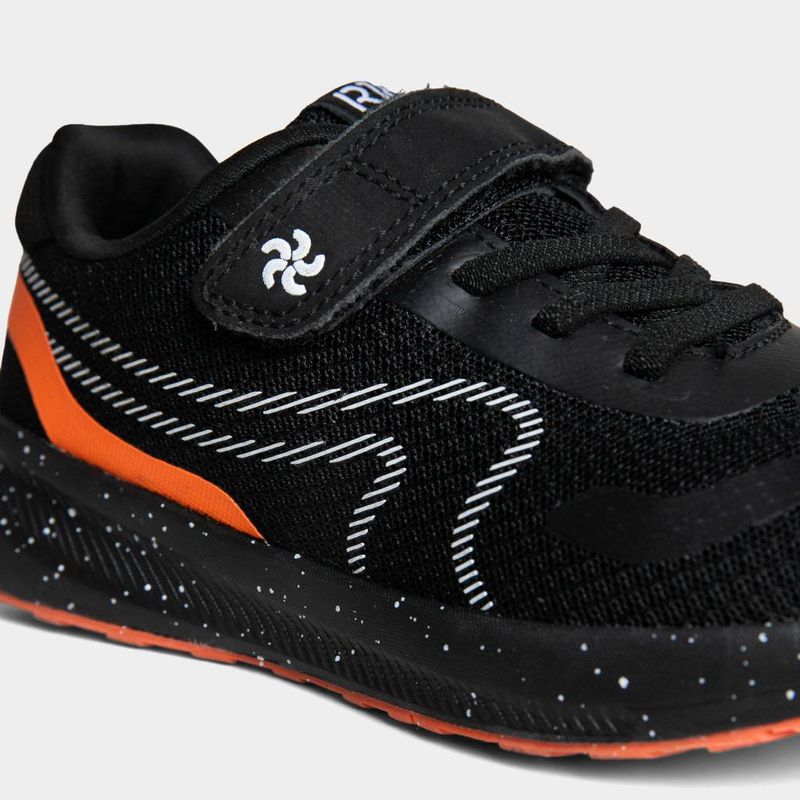 Zapatillas-Urbanas-Pre-Escolar-Niño-R18-Gamma-NEGRO-ANARANJADO-30-7